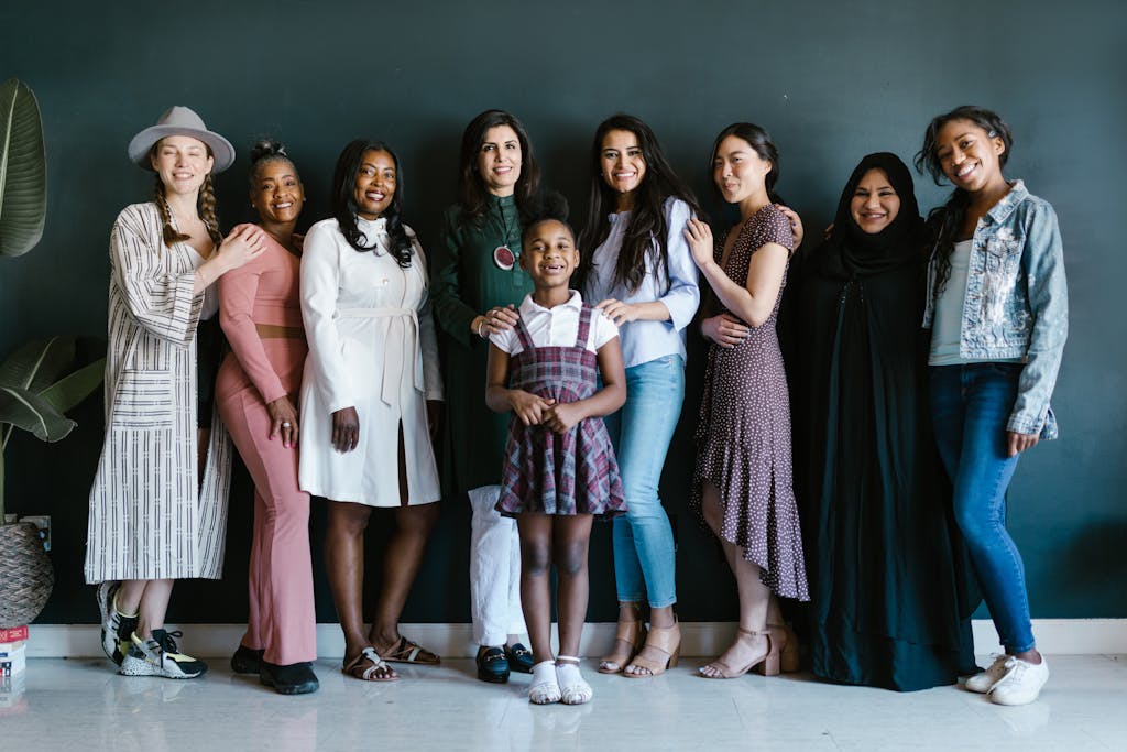A Group Photo of a Women